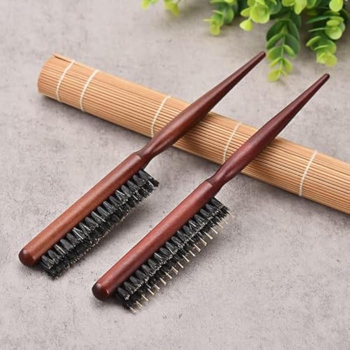 Premium Wooden Hair Brush for Baby Hair Styling – Natural Brown Design with Soft Bristles to Control Small & Side Hair – Versatile Styling Tool for Neat, Tidy Result Every Time - Image 5